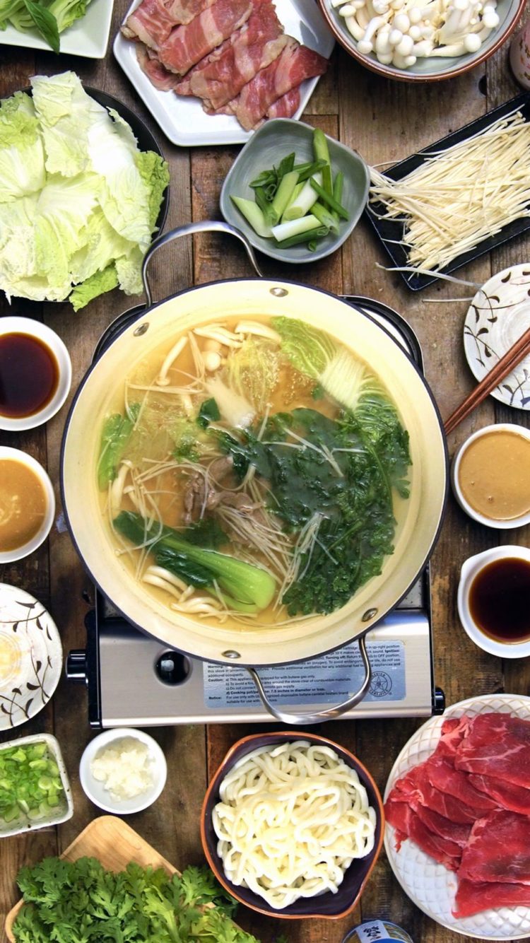 foto makanan khas jepang shabu shabu