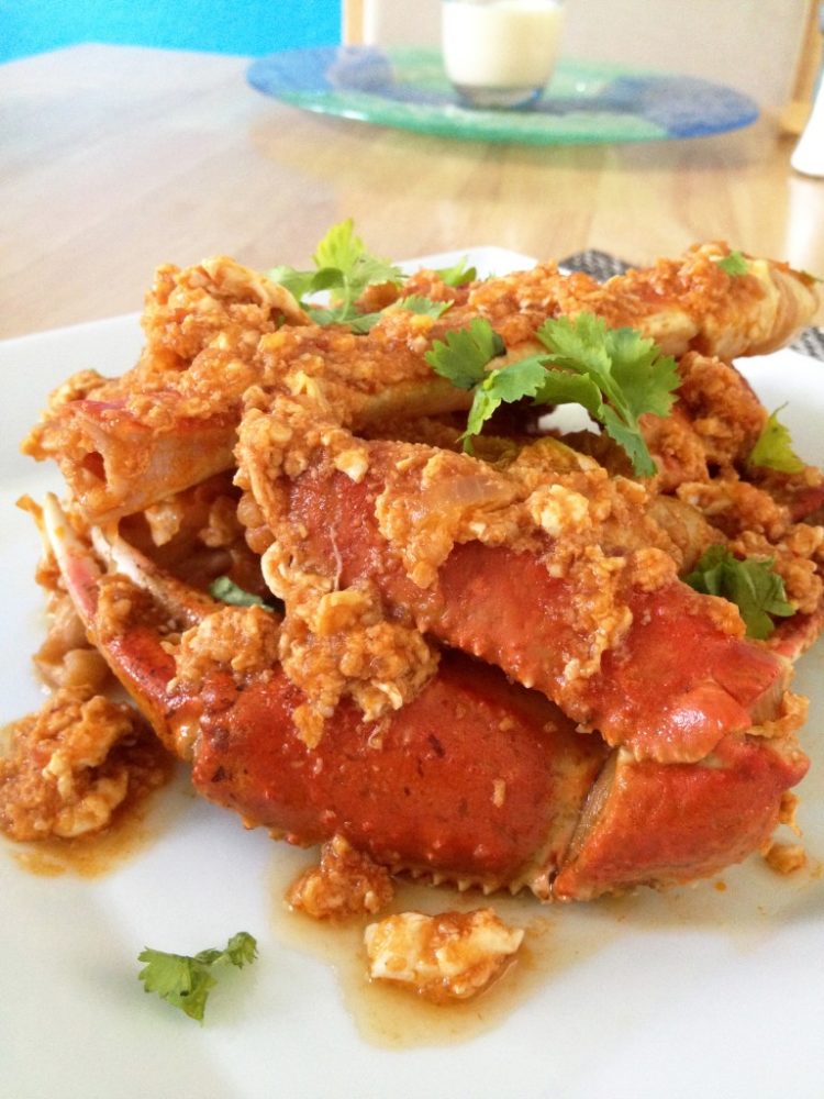 gambar makanan khas singapura chili crab