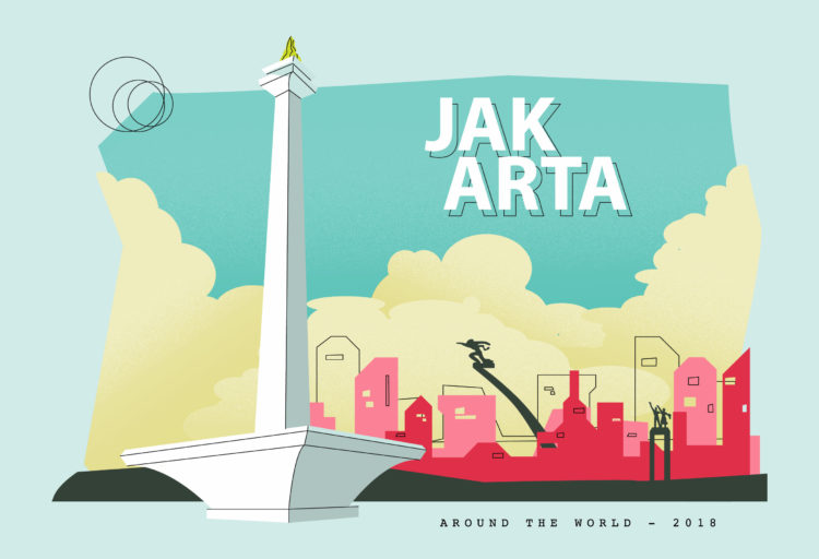 jenis post card oleh oleh khas jakarta