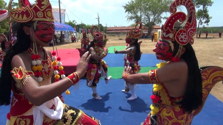 foto tari jawa timur topeng gethak madura