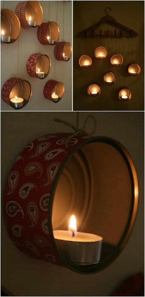 Contoh Ornamen Lampu Lilin Kerajinan dari Kaleng