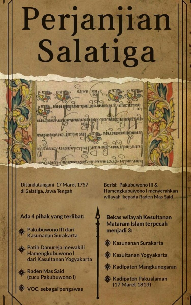 Rangkuman mengenai perjanjian salatiga isi dan pihak yang terlibat