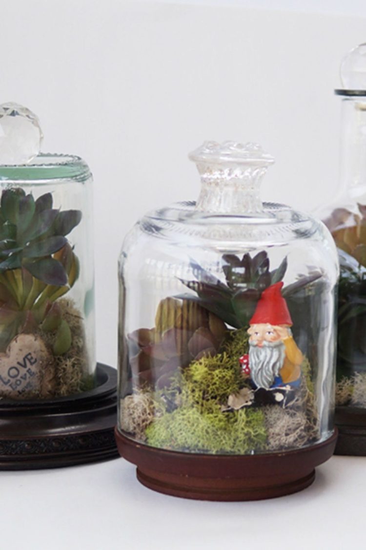 Terarium contoh Kerajinan dari Botol Bekas