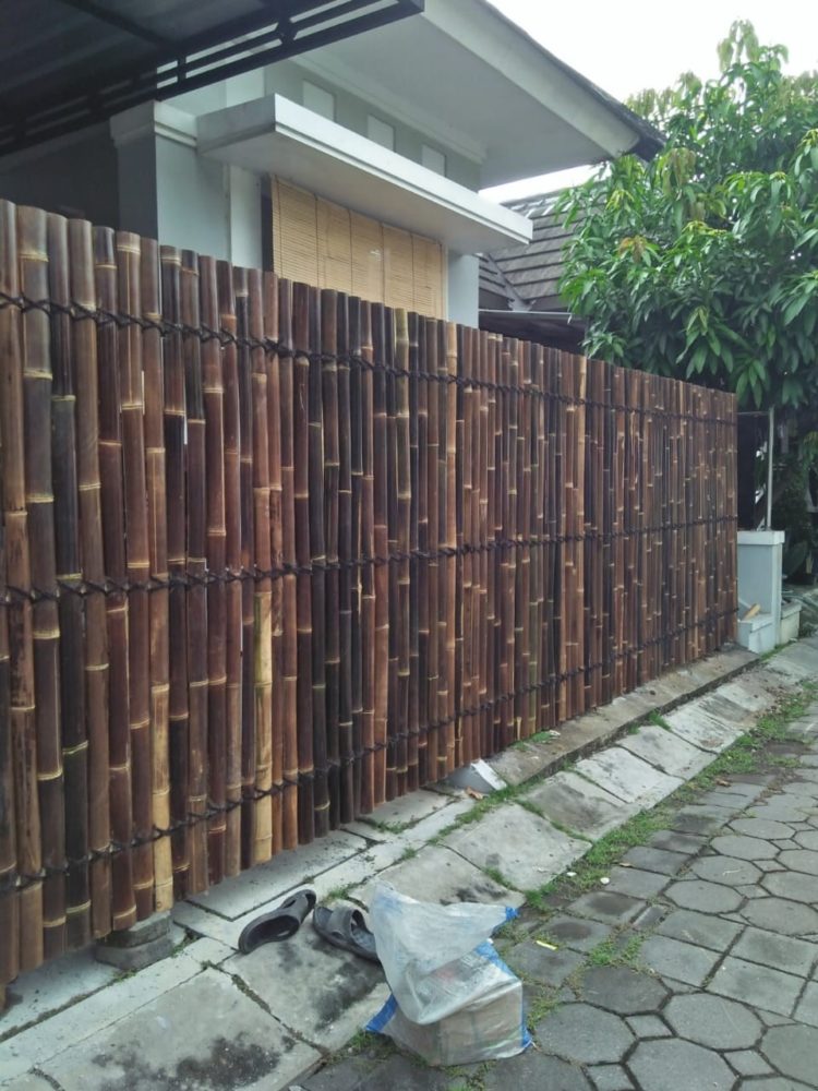 kerajinan dari bambu pagar rumah