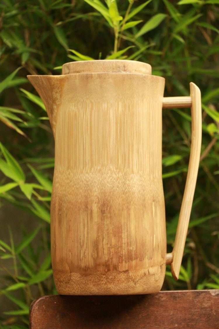 kerajinan dari bambu teko teh