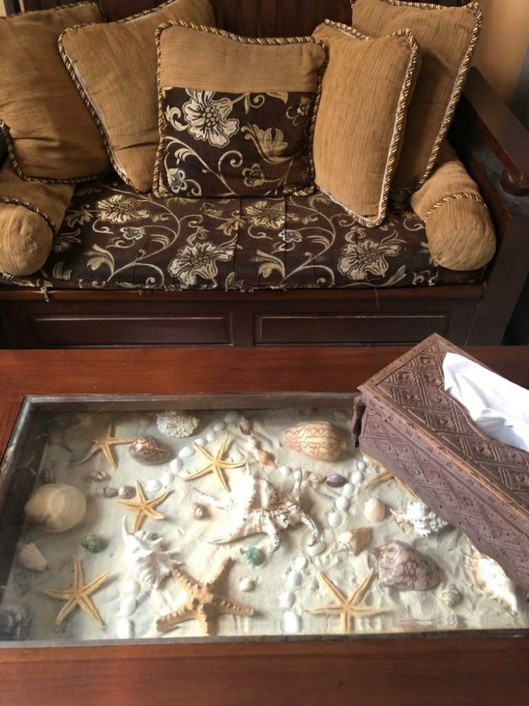 kerajinan dari kerang meja pasir