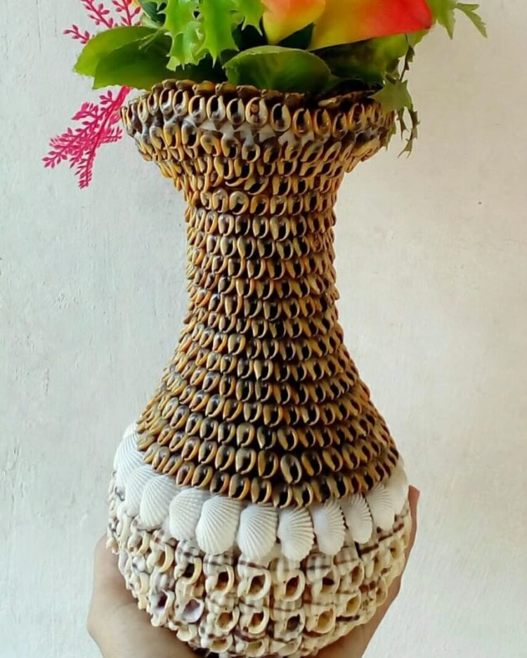 kerajinan dari kerang vas