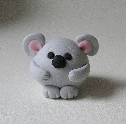 contoh kerajinaan flour clay koala