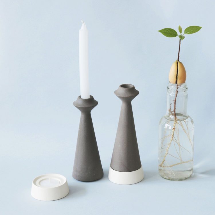 kerajinan keramik tempat lilin model minimalis