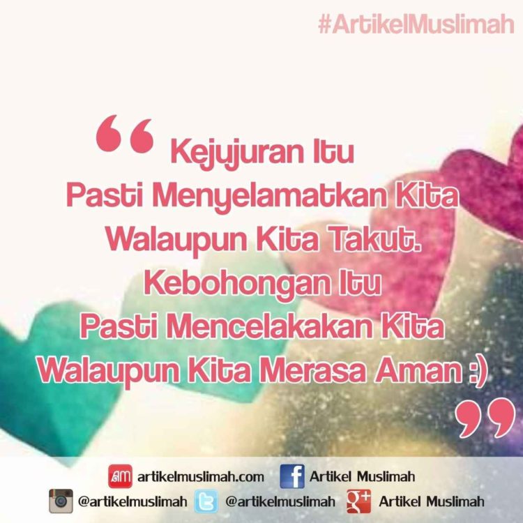 tentang jujur dalam pengerian akhlak al-karimah