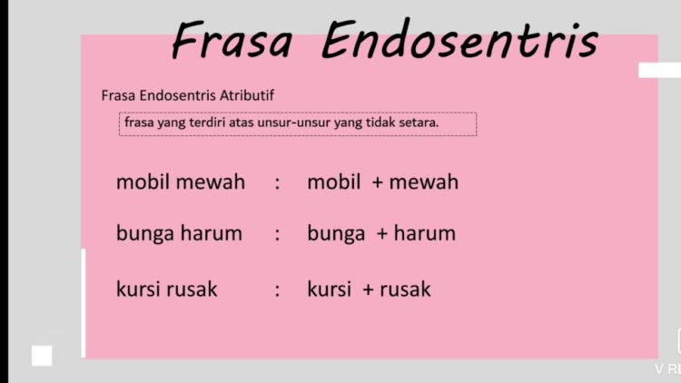 pengertian frasa jenis frasa endosendtris