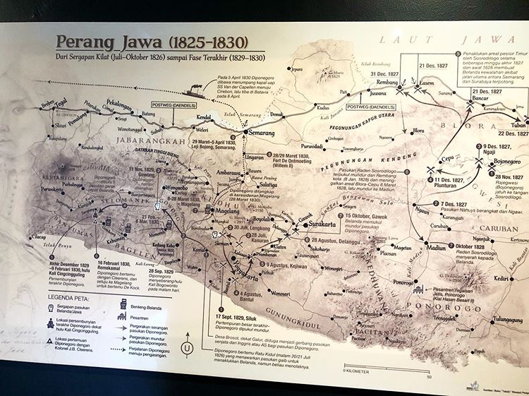foto peta perang diponegoro