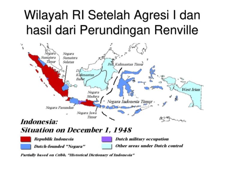 peta wilayah perjanjian renville