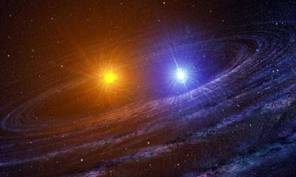 Gambar Hipotesis Bintang Kembar dalam Pengertian Tata Surya
