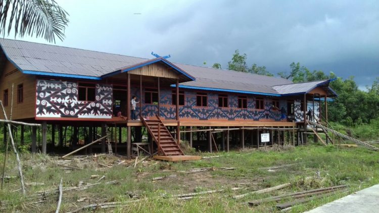 Contoh Rumah Adat Kalimantan Tengah Rumah Betang Muara Mea