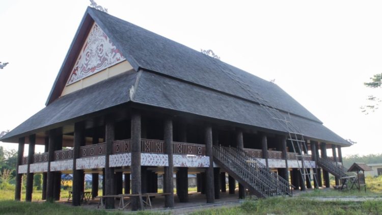 Contoh Rumah Adat Kalimantan Timur Rumah Lamin