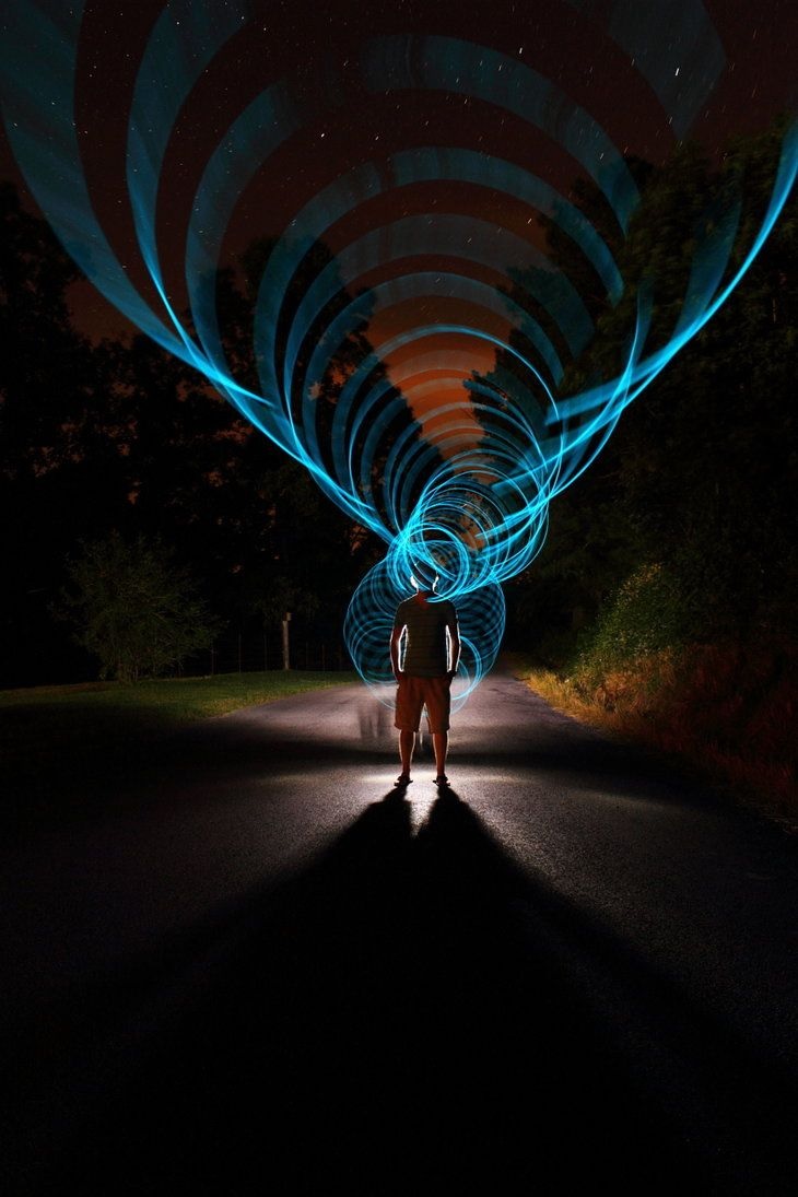 gambar jenis fotografi light painting