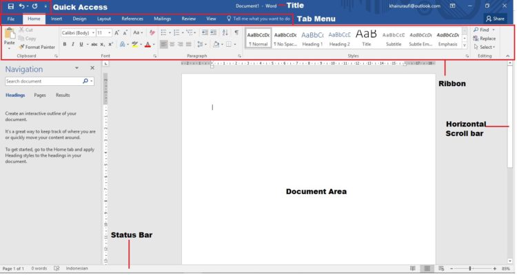 pengertian microsoft word 2016